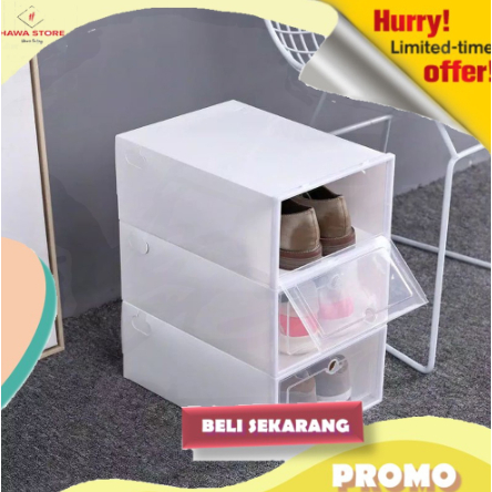 Rak Sepatu Kotak Sepatu Rak Sepatu Susun Lemari Portable Lemari Plastik Susun Rak Sepatu Susun Rak S