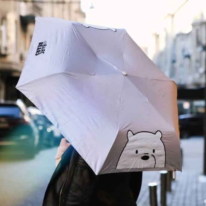 Miniso Umbrella We Bare Bears Collection/Koleksi Payung Miniso We Bare Bears - Beruang Es - Ice Bear