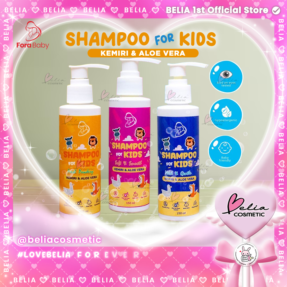 ❤ BELIA ❤ FORA Shampoo For Kids Kemiri & Aloe Vera 150ml | Shampo | Menyuburkan | Menghitamkan | Ram