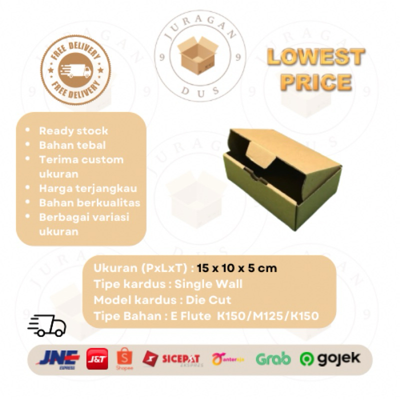 

Kardus Uk. 15 x 10 x 5 CM