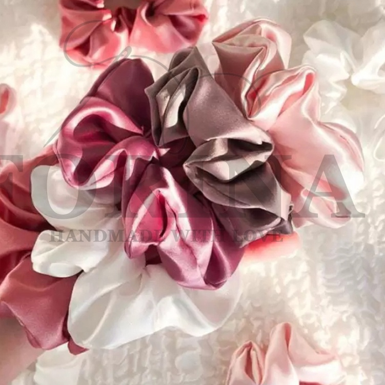 [ SCRUNCHIE KECIL ] Scrunchie / Iket Rambut/ Tali Rambut/ Brukat Scrunchie/ Iket Rambut Korea MOTIF 