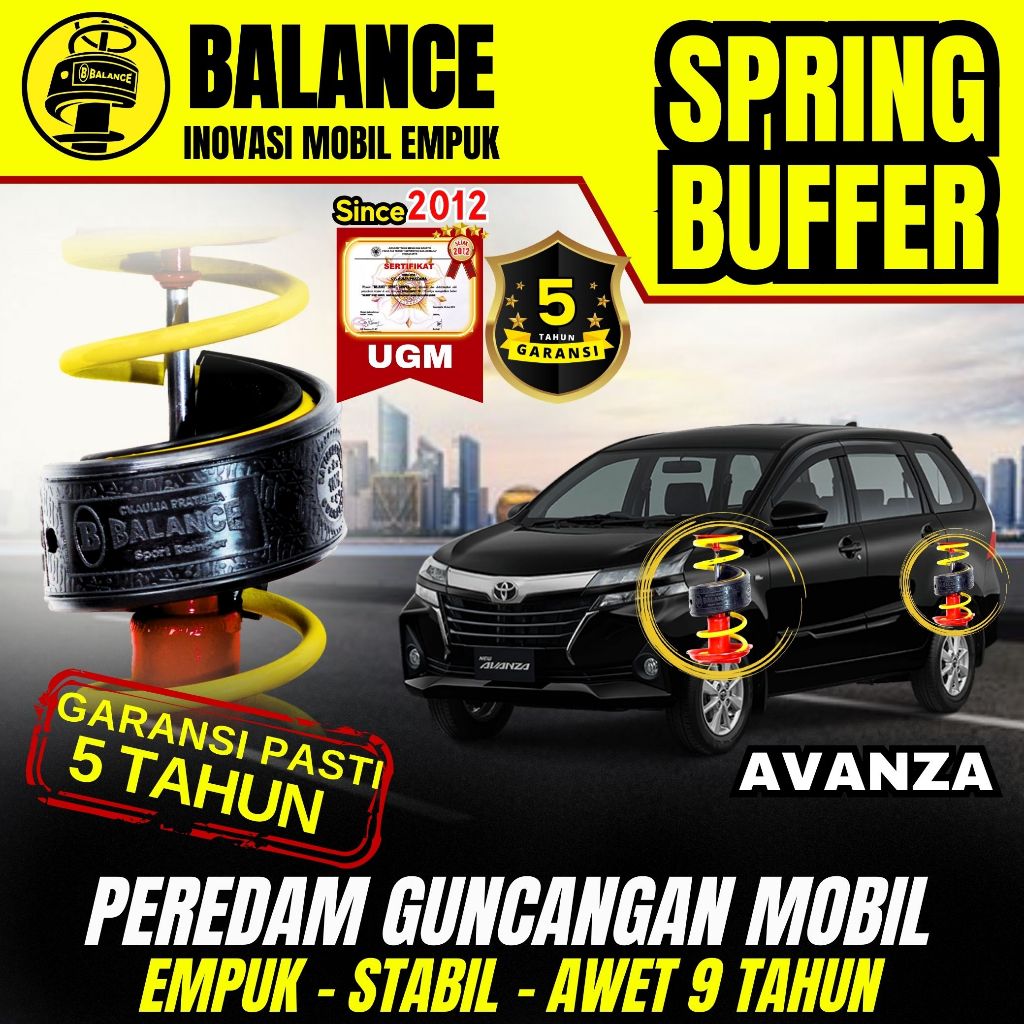 Damper  BALANCE Spring Buffer Mobil Khusus AVANZA , Peredam Guncangan Mobil , Dumper Shock , Peredam