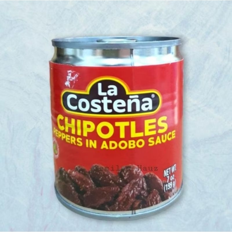 Lacostena La Costena Chipotles In Adobo Cabe Asap Kering dalam Bumbu Saus Adobo Chipotle Peppers 400