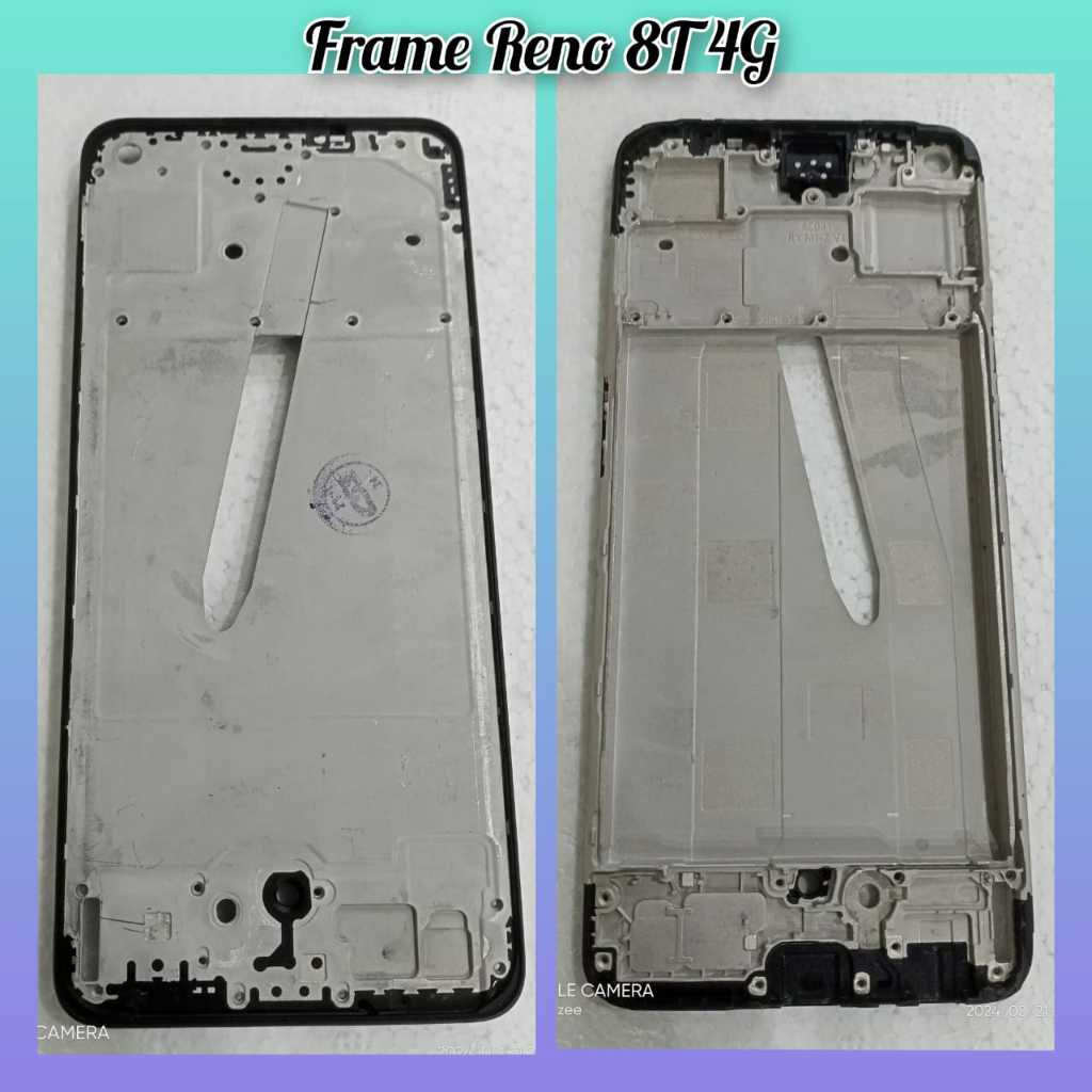 Middle Frame Lcd Reno 8T 4G Bazel Tulang Tatakan Lcd Reno 8T 4G