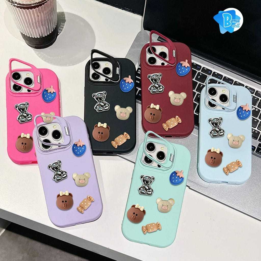 GC103 3D DOLL MACARON STAND SOFTCASE/ CASING HP COMPATIBLE FOR XIAOMI REDMI A1 A2 5A 6A 8 8A PRO 9 9