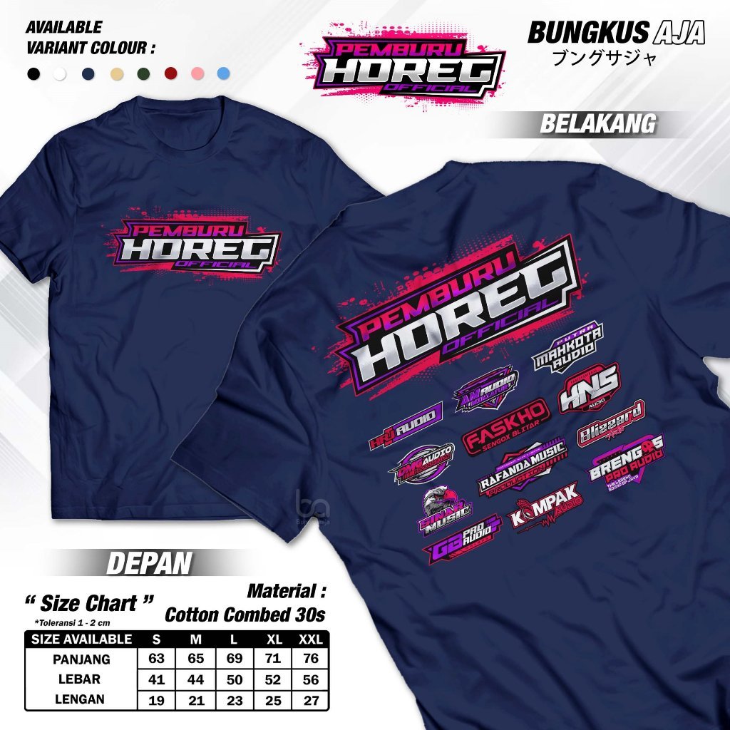 Kaos Pemburu Horeg Rafanda Music HRJ Audio Sinar Music Tshirt Operator Sound System Soundman