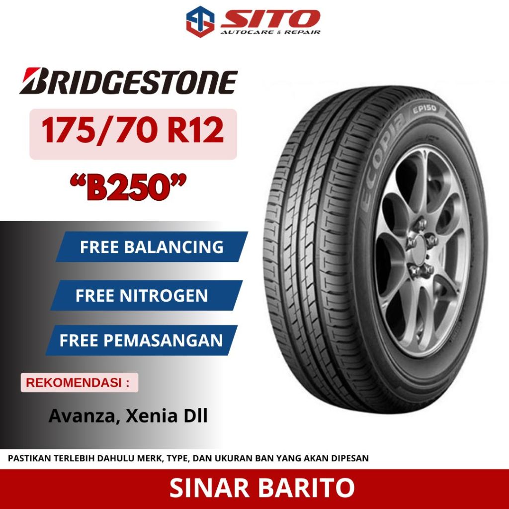 BAN BRIDGESTONE 175/70 R12 B250