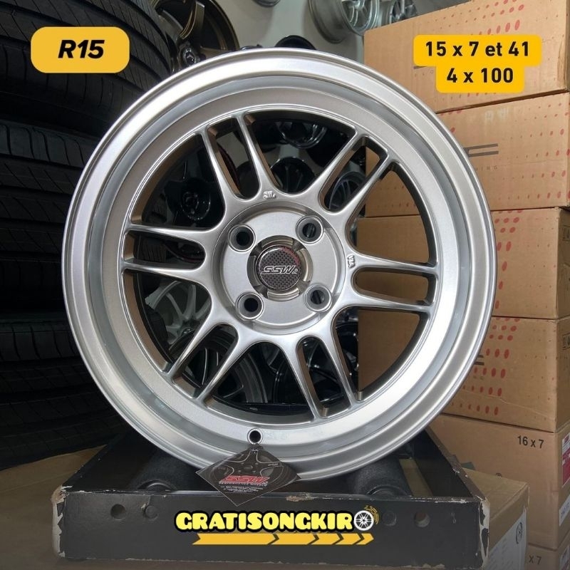velg mobil ring 15 ENKEI RPF1 ORIGINAL SSW LEBAR 7 ET 41 velg mobil racing R15 velg mobil brio jazz 