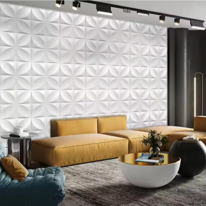 Wallpaper Dinding 3D Wallpanel Wall Panel Bahan PVC Anti Air & Api