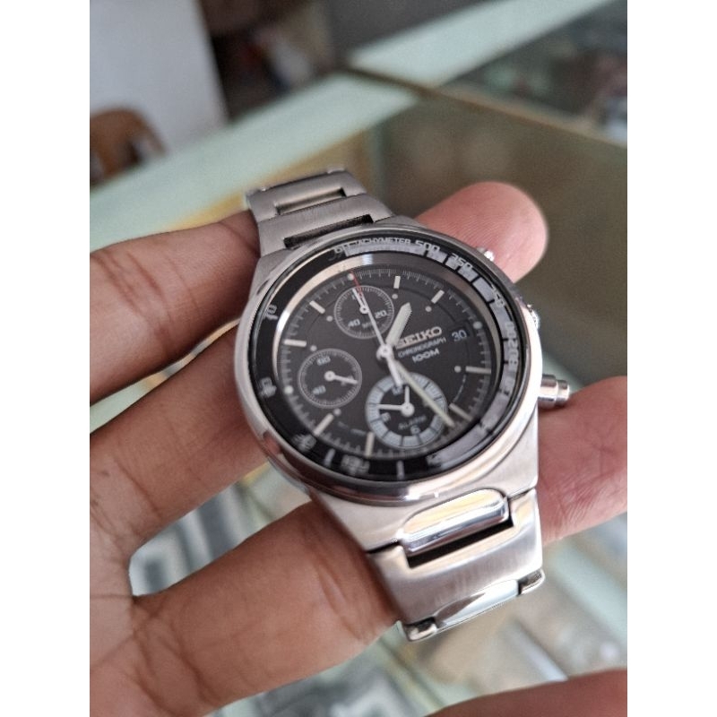 Jam Tangan Seiko Chronograph al2arm barang rare bekas original