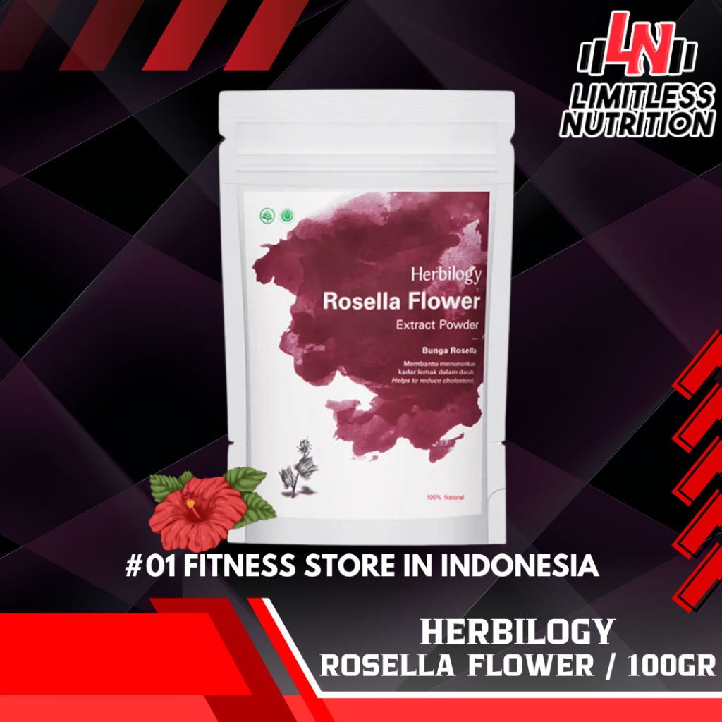 

Herbilogy Rosella Flower (Bunga Rosela) Extract Powder - 100gr Minuman Ekrak Bunga Rosela