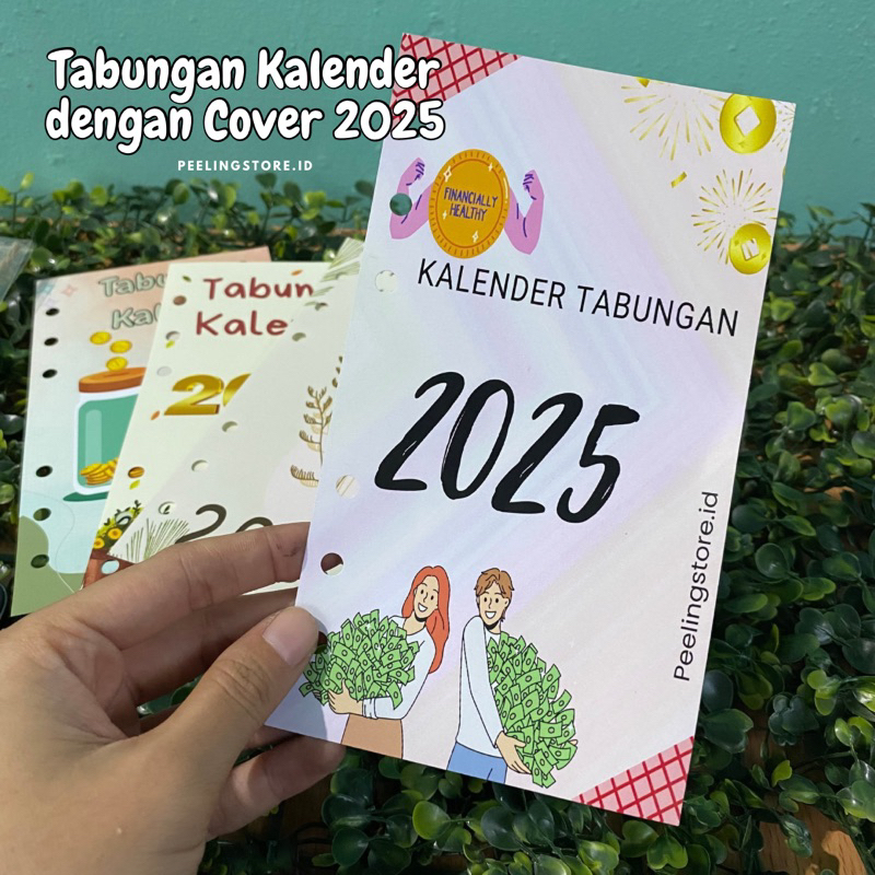 

SAVING CHALLENGE KALENDER 2025 2024 1 SET ISI 14 LEMBAR UKURAN A6 6 RING