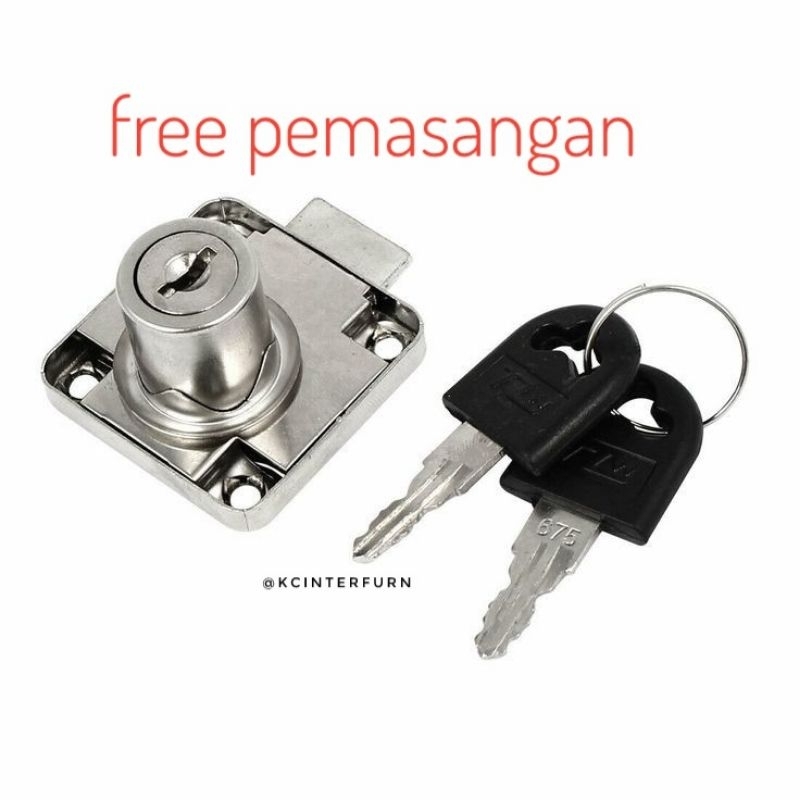 T.1 kunci tambahan ke produk kunci laci kunci pintu kunci meja nakas kunci meja laci