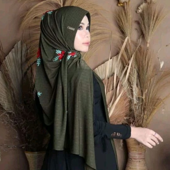 Jilbab hijab kerudung Pasmina Instan jersey Korneli doa ibu