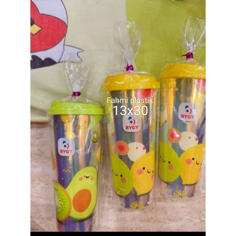 plastik opp13x30bungkus souvenir botol tebal40mic berat250gr