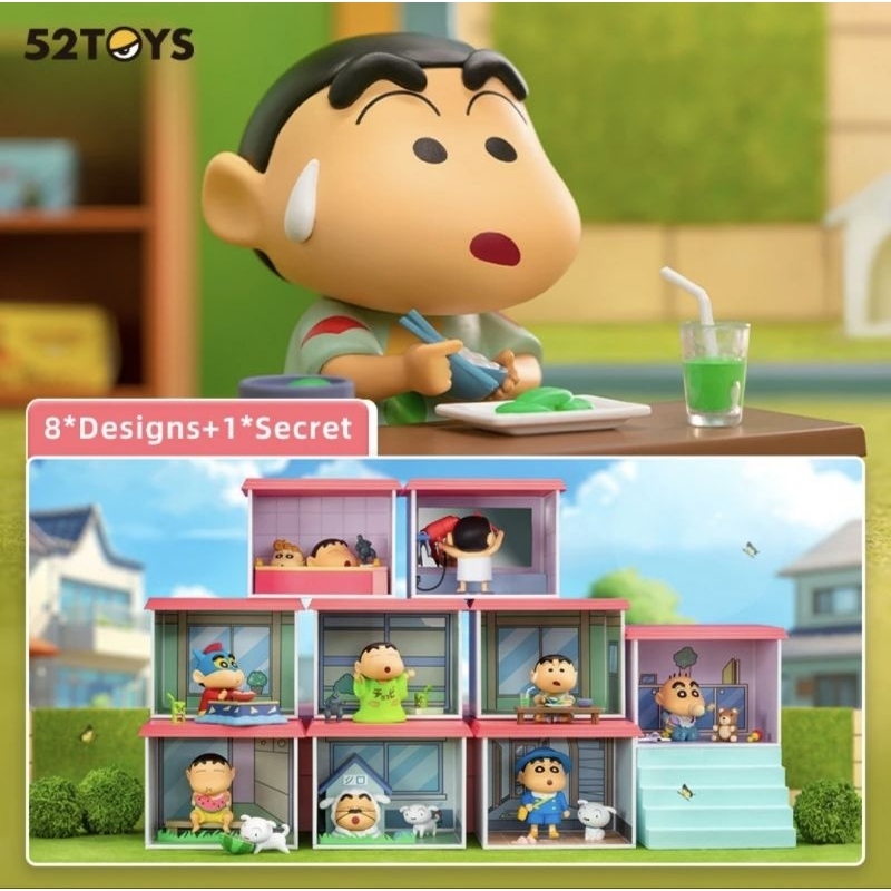 52Toys Crayon Shinchan Life in Kasukabe Series Original New Full Sealed Blind Box