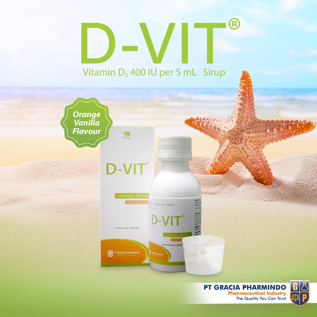D-Vit Syrup 100 ml / VITAMIN D3 ANAK 400IU