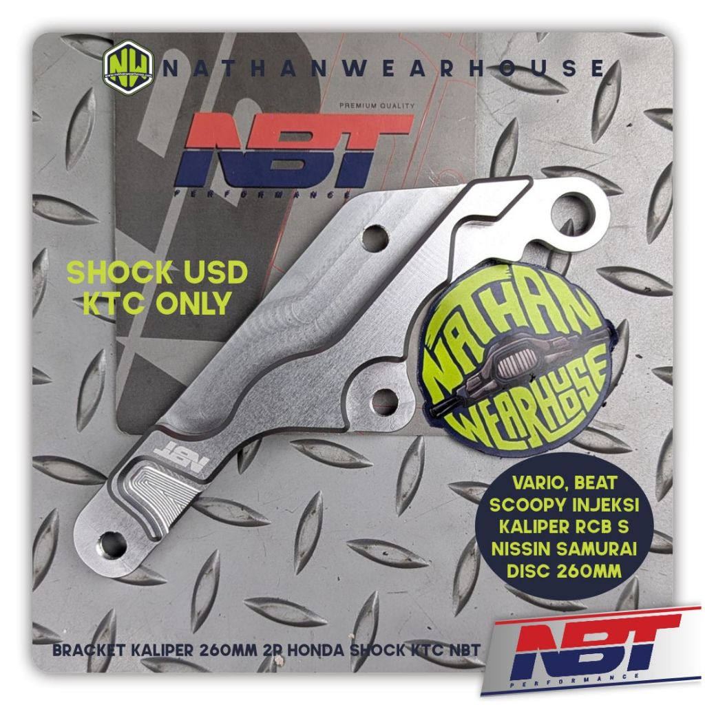 Bracket Kaliper 2P Untuk Vario Shock Variasi KTC Disc 260 NBT