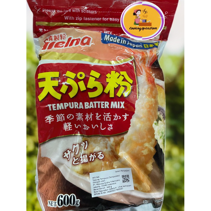 

Welna Tempura Ko Batter Mix Nissin Seifun 600gr / Tempung tempura / Tepung jepang