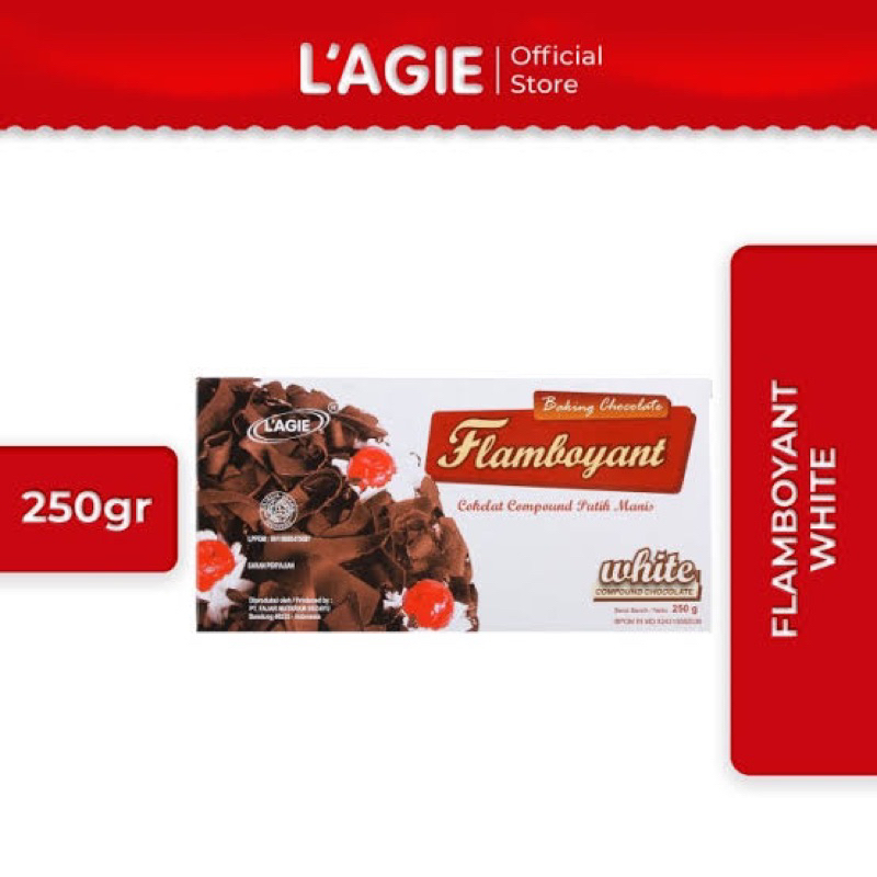 

Lagie Coklat Blok Putih Flamboyant White 250gr