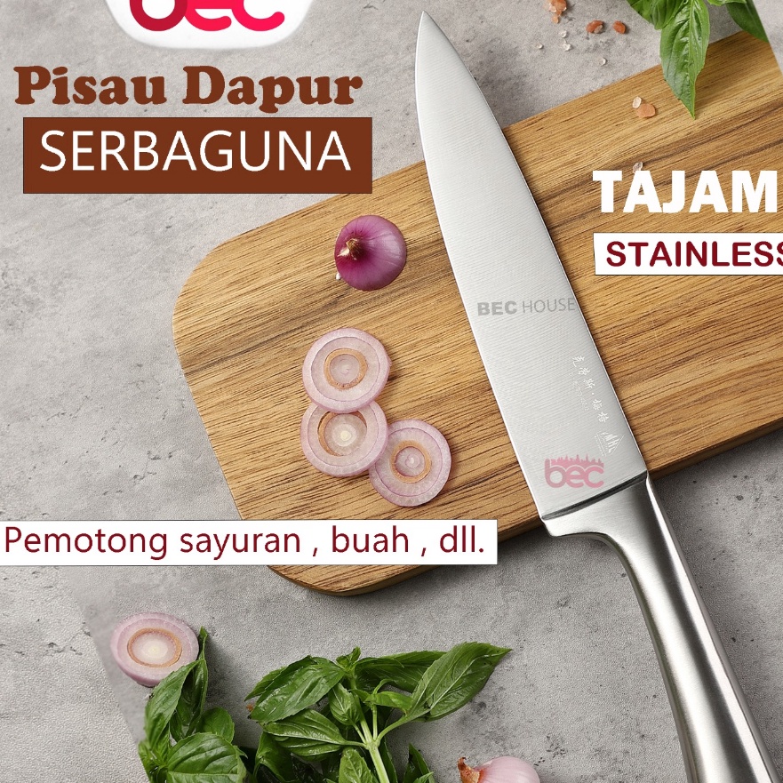 Grosir KlausMeyer Chef Knife Pisau Dapur Profesional Stainless Steel Super Tajam Triple Riveted
