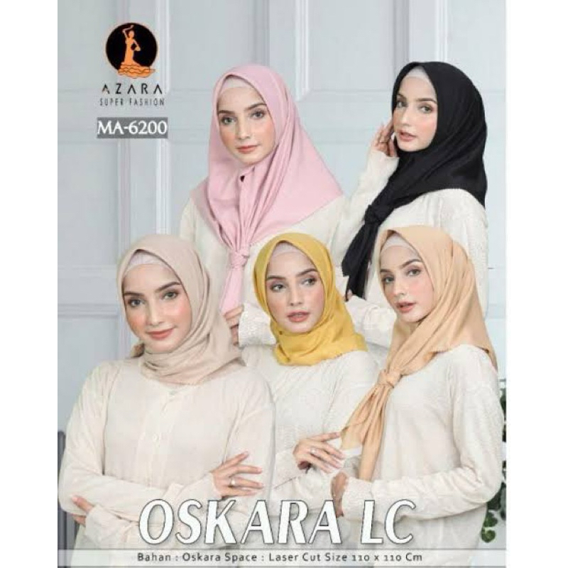 HIJAB SEGI EMPAT VOAL OSKARA LASER CUT BY AZARA /JILBAB POLOS VOAL OSKARA BY AZARA / HIJAB AZARA VOA