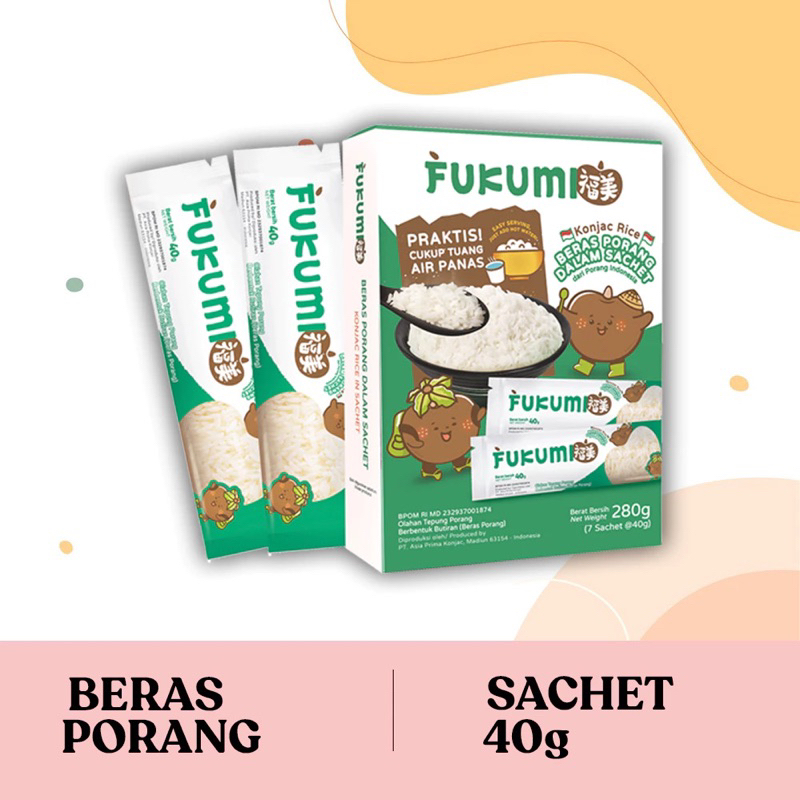 

BERAS PORANG FUKUMI BOX ISI 7x40G Rendah Kalori