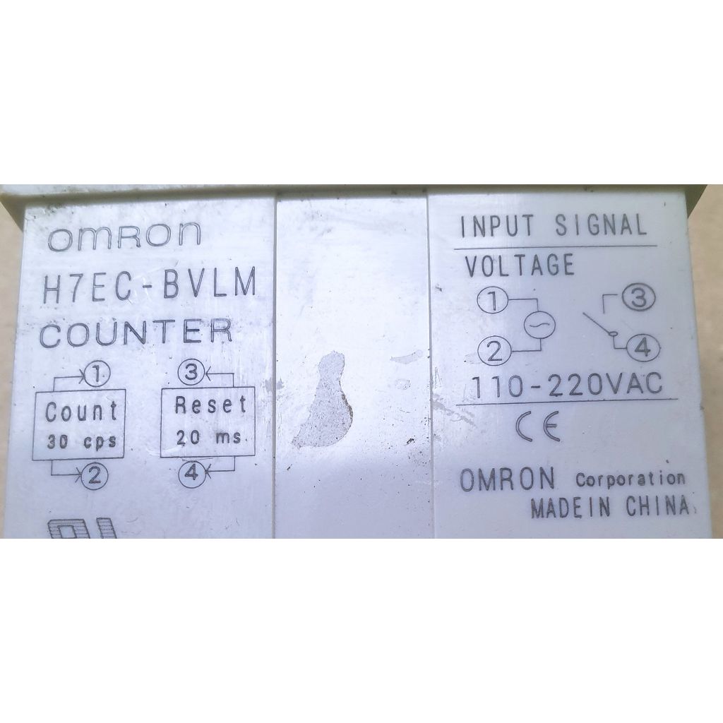 Omron Digital Counter H7EC-BLM Counts