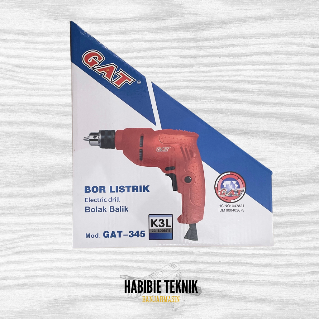 GAT-345 NEW TYPE / MESIN BOR TANGAN BOLAK BALIK LISTRIK