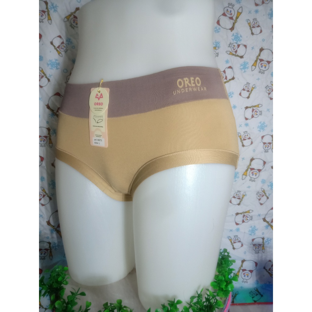 WELL Celana Dalam Wanita Oreo 6673 Isi 6 Pcs Cd Perempuan Cewek Murah