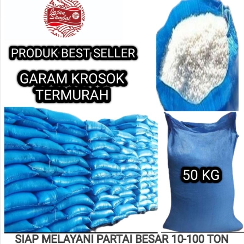 

Garam krosok/kasar kemasan 50Kg terlaris