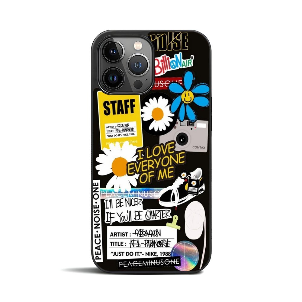 CASING iPhone 5 6 7 8 SE X XR XS 11 12 13 14 15 16 Pro Max Mini Plus CASE PEACEMINUSONE STUFF