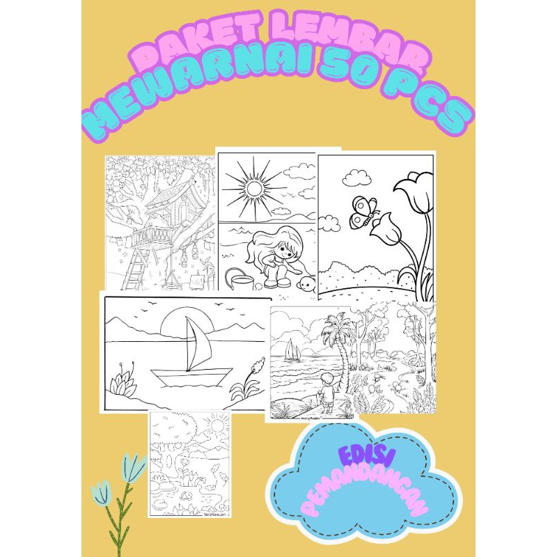 

kertasgambarmewarnaianak-anak50lembar/HVS A6- HVSA4