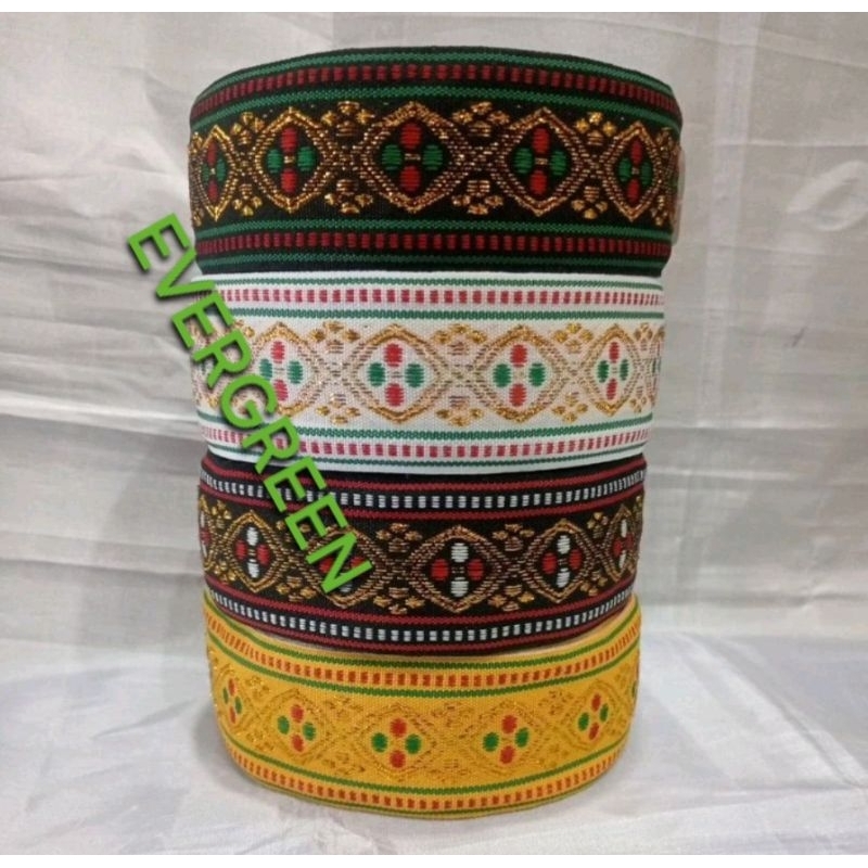 Renda Tepi Saput (Kode TEPI 298) | Renda Tepian Renda Jr Renda baju adat Tepian baju daerah