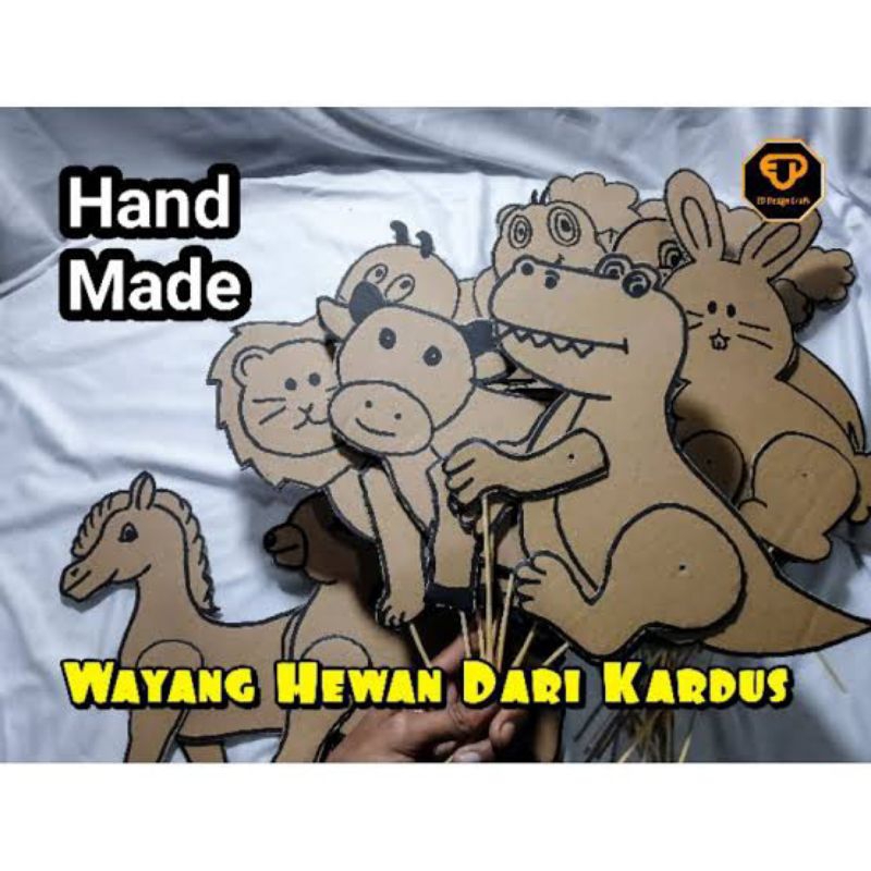 

Wayang hewan dari kardus