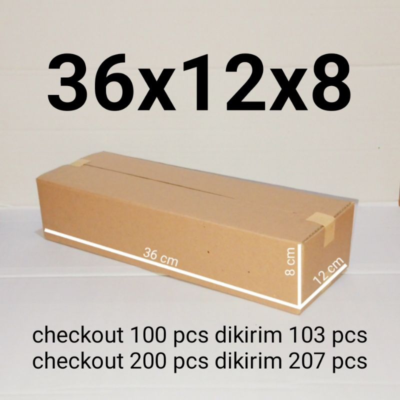 

Kardus Packing Karton Box Polos Ukuran 36x12x8