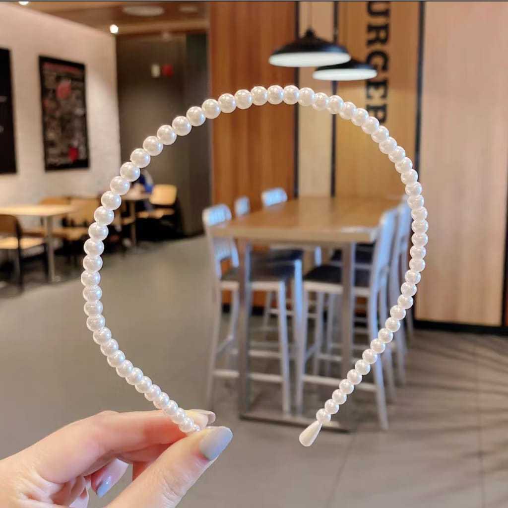 Bando mutiara korea anak perempuan bando hijab