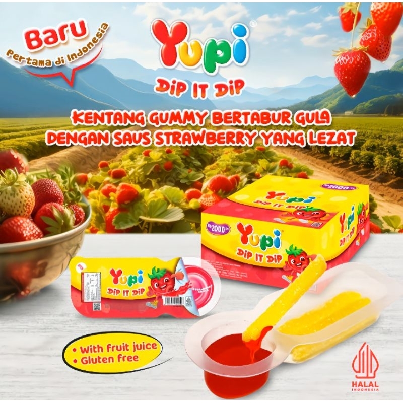 

YUPI Dip It Dip Strawberry Sauce Display Box