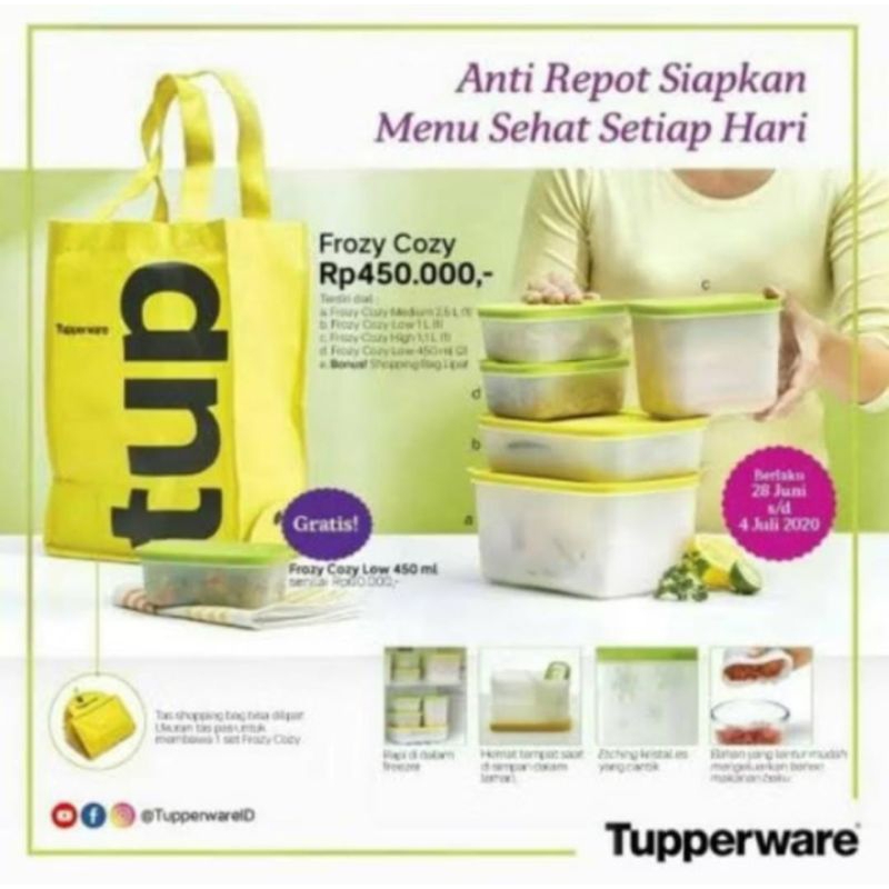 PROMO TUPPERWARE freezer Frozy Cozy set