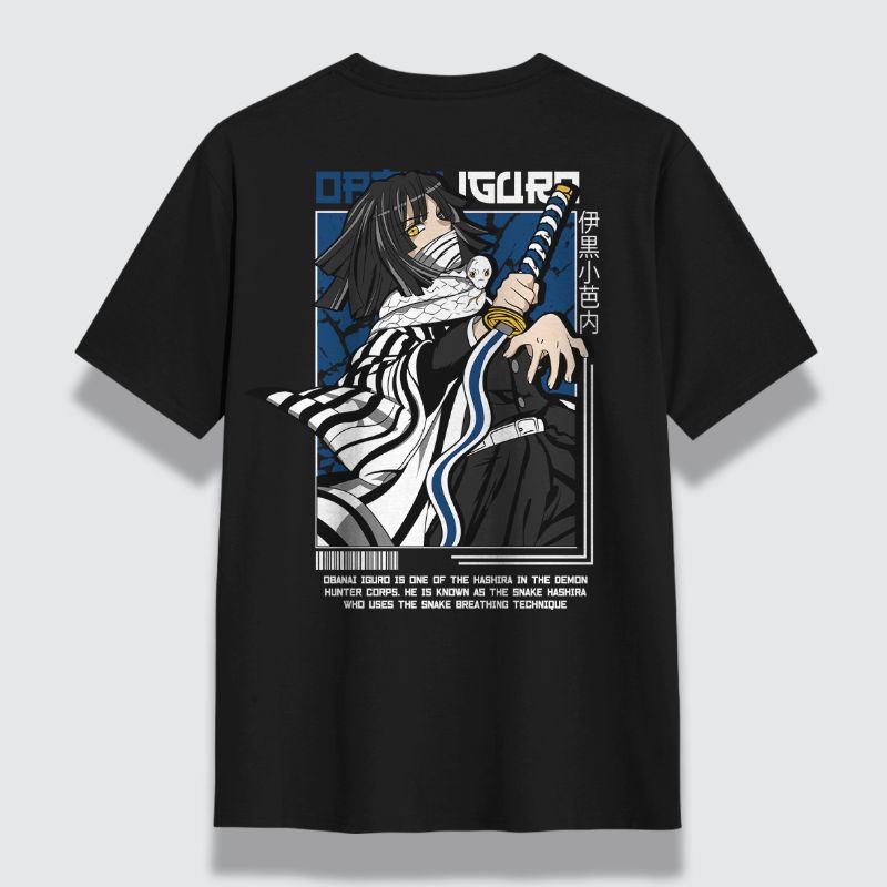 Kaos Igura Tshirt Anime Cotton Combed 24s Sablon DTF Premium Pria Wanita Lengan Pendek Hitam