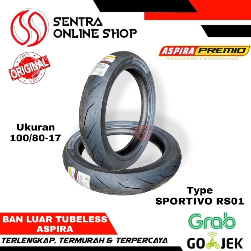 Ban luar balap 100/80 17 rs01 rs 01 aspira premio