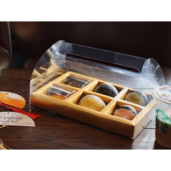 

Mooncake Hampers Box / Kotak Kue Bulan / Kotak Mika Gable Sekat