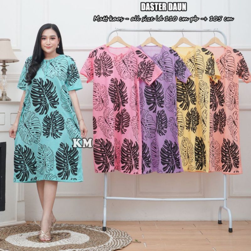 ART99_Batik Daster Bahan Kaos Santai Tali Depan Jumbo Anti Gerah Resleting Depan Bali Pelangi Fit to