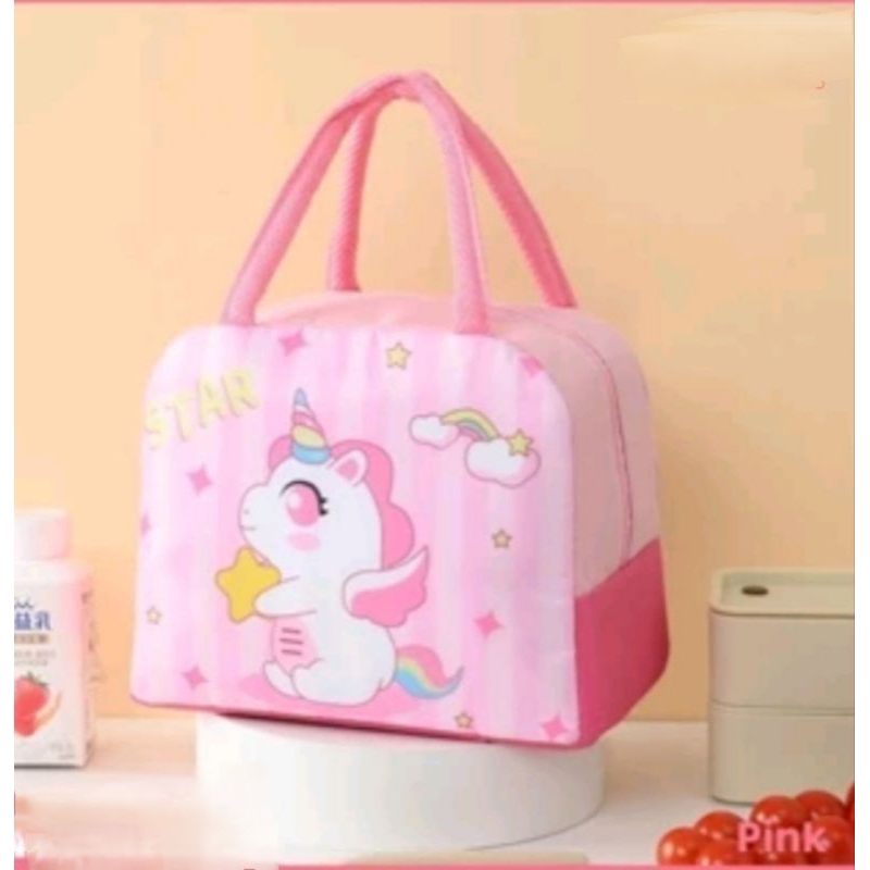 Tas Bekal Anak Tempat Penyimpanan Makanan Karakter Unicorn