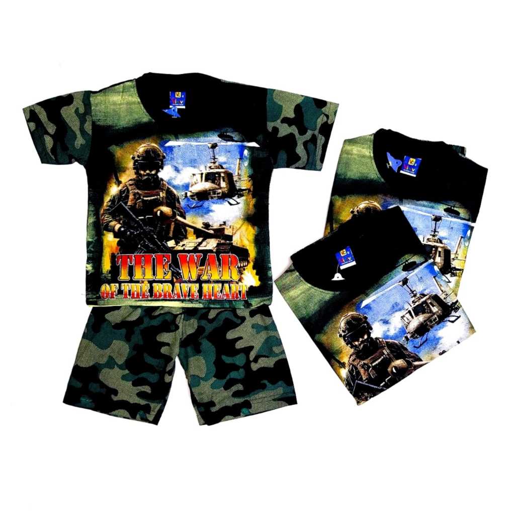 SETELAN BAJU ANAK LAKI LAKI ARMY