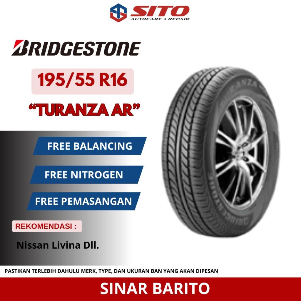 BAN BRIDGESTONE 195/55 R16TURANZA