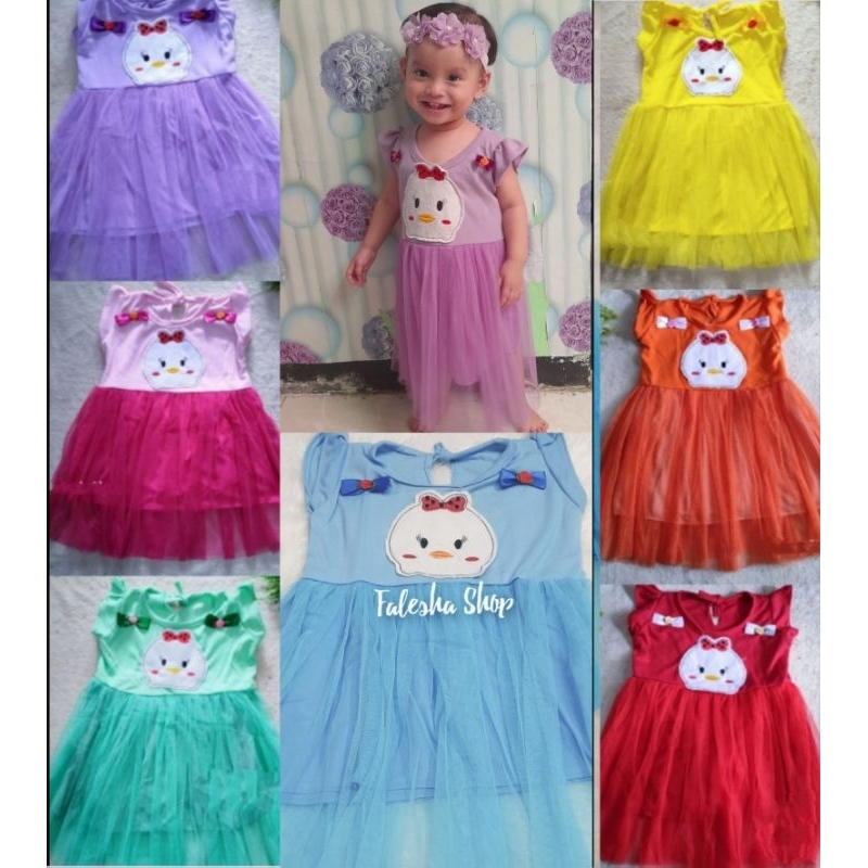 Dress anak perempuan tile/baju anak murah