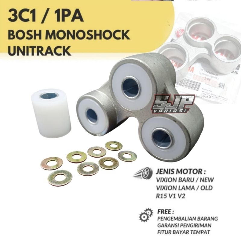 Unitrack segitiga prolink vixion ORI + Bosh Monoshock  Teflon Assy Vixion Old New R15 V1 V2 V3
