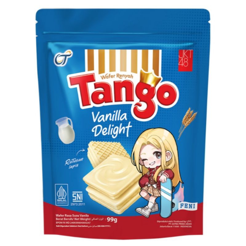 

Tango Wafer Pouch 99gr / Vanilla / Cokelat