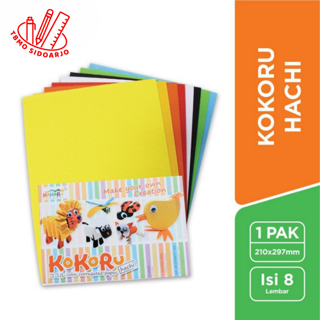

TBMO Kertas Kokoru Kertas Bergelombang Hachi A4